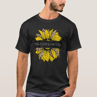 Kunstleraar Boho Zonnebloem Zorgzaam Toegewijd Lie T-shirt