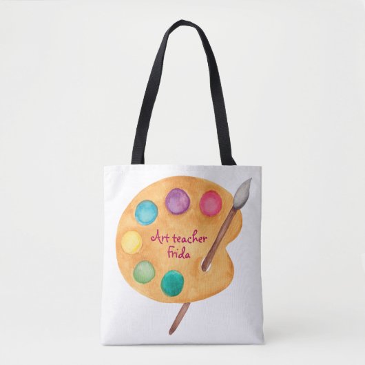 Kunstleraar cadeau Kunstklasse Canvas tas (Voorkant)