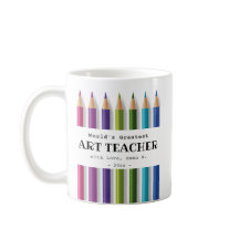 Kunstleraar cadeauidee gepersonaliseerd