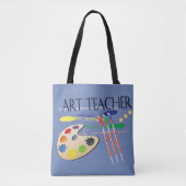 Kunstleraar - Canvas tas (Voorkant)