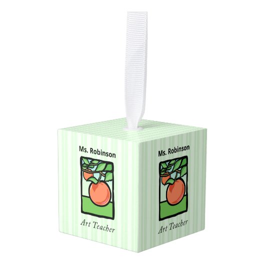 Kunstleraar Dank je, Apple Decoratie (Voorkant hoekig)