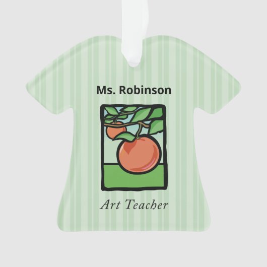 Kunstleraar Dank je, Apple Ornament (voorkant)