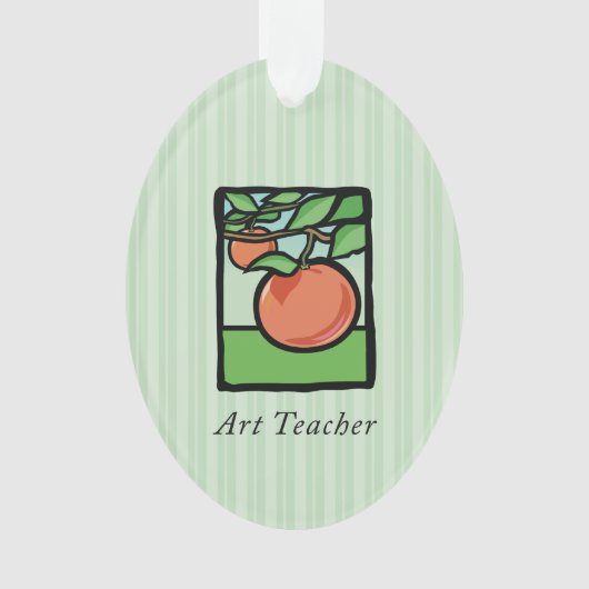 Kunstleraar Dank je, Apple Ornament (voorkant)