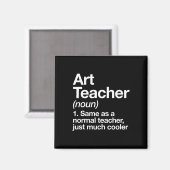 Kunstleraar Definitie Grappig Byck Naar School Eer Magneet (Voorkant / Achterkant)