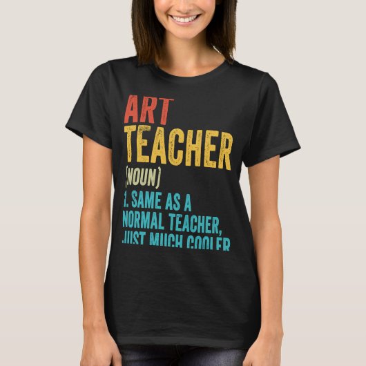 Kunstleraar definitie student terug naar SC T-shirt (Voorkant)