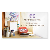 Kunstleraar Educator Kunstklas Tutor Magnetisch Visitekaartje (Voorkant)