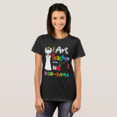 Kunstleraar Geen Prob Llama leraar T-shirt (Voorkant volledig)