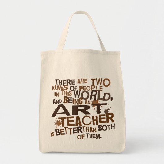 Kunstleraar (grappig) Gift Tote Bag (Voorkant)