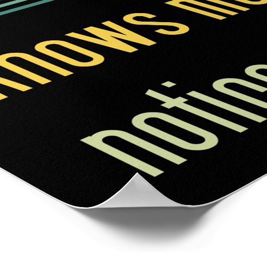 kunstleraar grappige artistieke kunst poster (Hoek)