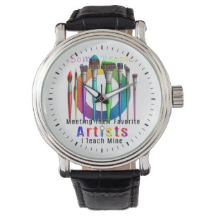 Kunstleraar ik leer mijn favoriete kunstenaar horloge