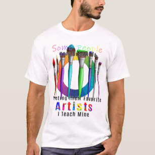 Kunstleraar ik leer mijn favoriete kunstenaar t-shirt