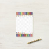 Kunstleraar Kleurpotlood Post-it® Notes (Op bureau)