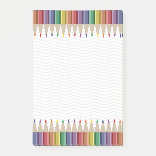 Kunstleraar Kleurpotlood Post-it® Notes (Voorkant)