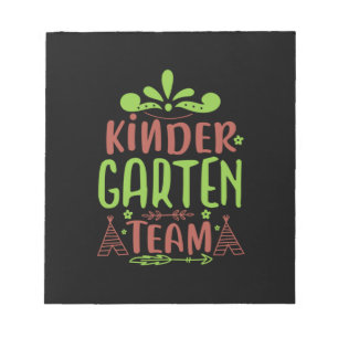 Kunstleraar kleuterklas Team Notitieblok