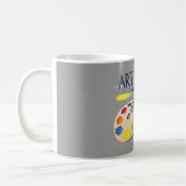 Kunstleraar - koffie mok (Links)