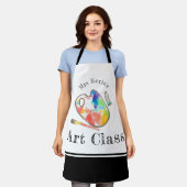 kunstleraar kunst kunstenaar apron schort (Gedragen)