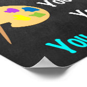 Kunstleraar leslokaal Poster (Hoek)