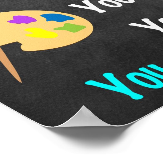 Kunstleraar leslokaal Poster (Hoek)