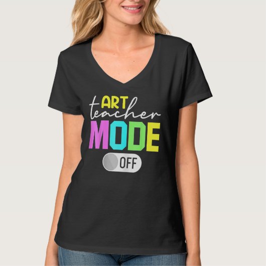 Kunstleraar modus Uit T-shirt (Voorkant)