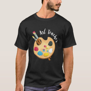 Kunstleraar Palet Gereedschap Kunstenaar Student S T-shirt