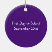 Kunstleraar Rainbow Artist's Crayons School Keramisch Ornament (Achterkant)