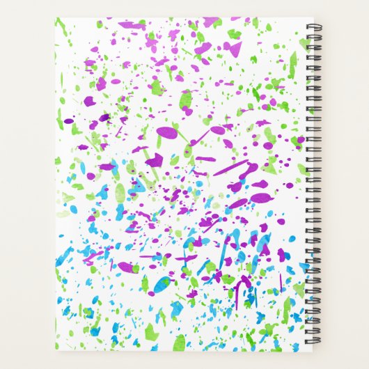 Kunstleraar Rainbow Waterverf Artist Planner (Achterkant)