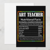 Kunstleraar speelt een grappige artistieke overval bedankkaart (Voorkant / Achterkant)