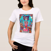 Kunstleraar Tarot Kaart Tri-Blend Shirt (Voorkant)