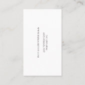 Kunstleraar Tarot Kaart Visitekaartje (Achterkant)