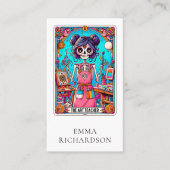 Kunstleraar Tarot Kaart Visitekaartje (Voorkant)
