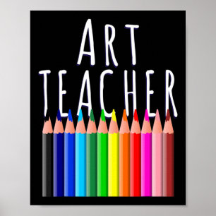 Kunstleraar Terug naar school Creatieve kunstenaar Poster