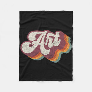 Kunstleraar terug naar school fleece deken