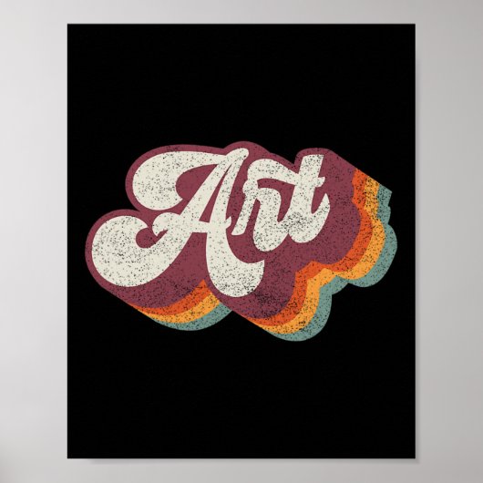 Kunstleraar terug naar school poster (Voorkant)