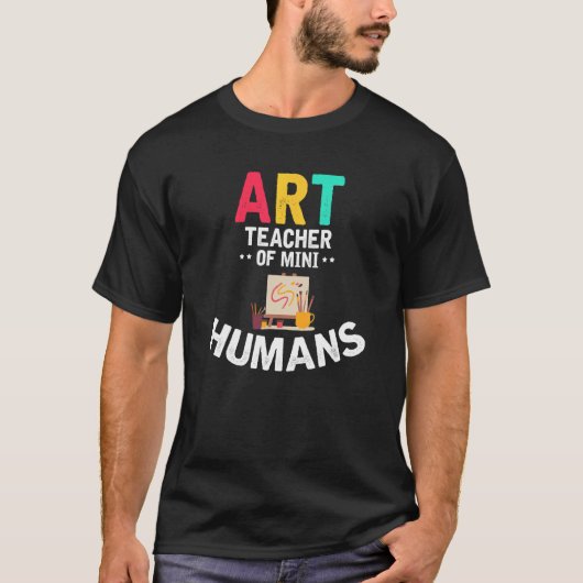 Kunstleraar van de Mini Humans T-shirt (Voorkant)