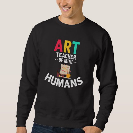 Kunstleraar van de Mini Humans Trui (Voorkant)
