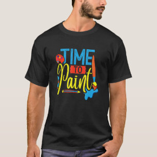 Kunstleraar verf artistieke artiest Artsy Crafts S T-shirt