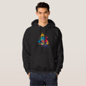 Kunstleraar verf verf splatter hoodie (Voorkant volledig)