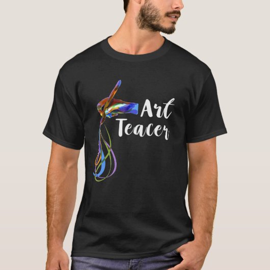 Kunstleraar Verfkwast Schilder Student T-shirt (Voorkant)