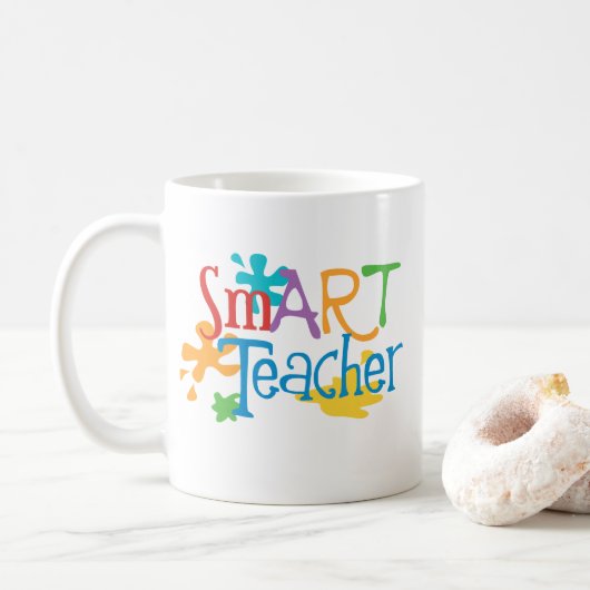 Kunstleraar voor de smART-leraar Mok (Met donut)