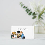 Kunstleraar voor kinderwagens visitekaartje (Staand voorkant)