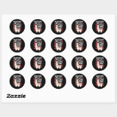Kunstleraar waardering Lama Ronde Sticker (Vel)