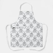 Kunstleraar's hartspatroon schort (Voorkant)