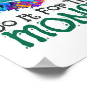 Kunstleraren doen het voor de Monet Art-leraar Poster (Hoek)