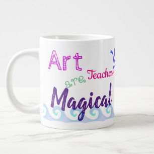 Kunstleraren zijn magisch grote koffiekop