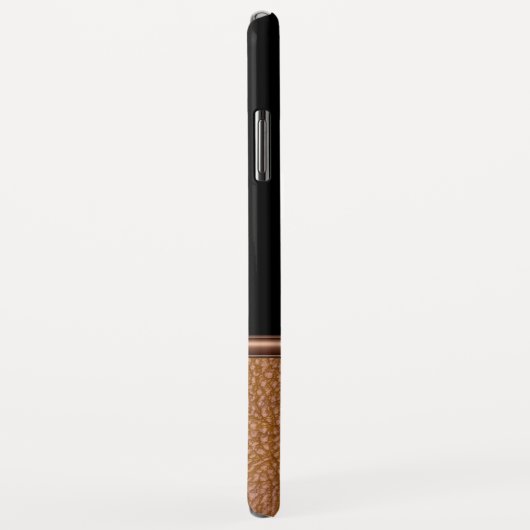 Kunstleren herenmonogram Case-Mate iPhone case (Achterkant/rechts)