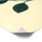 Künstlerisches Herz und Blumen Perfect Poster (Hoek)