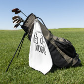 Kunstlezen lezen lezen is een roet golfhanddoek (Groen)
