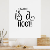 Kunstlezen lezen lezen is een roet poster (Keuken)