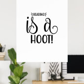 Kunstlezen lezen lezen is een roet poster (Thuiskantoor)