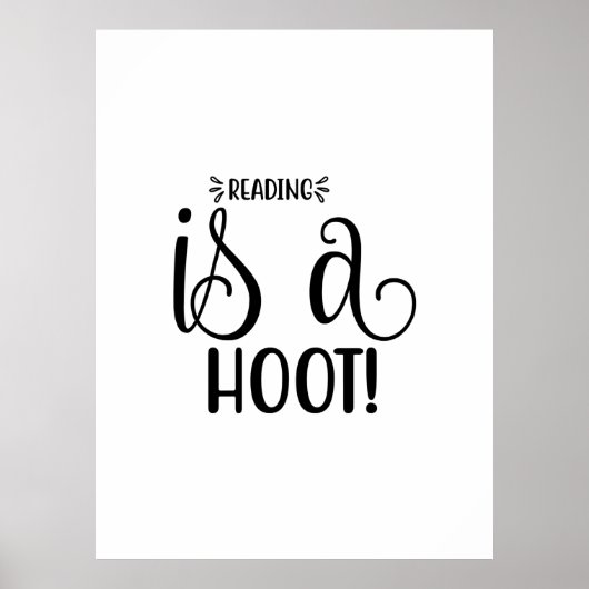 Kunstlezen lezen lezen is een roet poster (Voorkant)